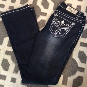 Miss Chic Dark Wash Bootcut Jeans